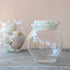 Wavy Clear Glass Jars
